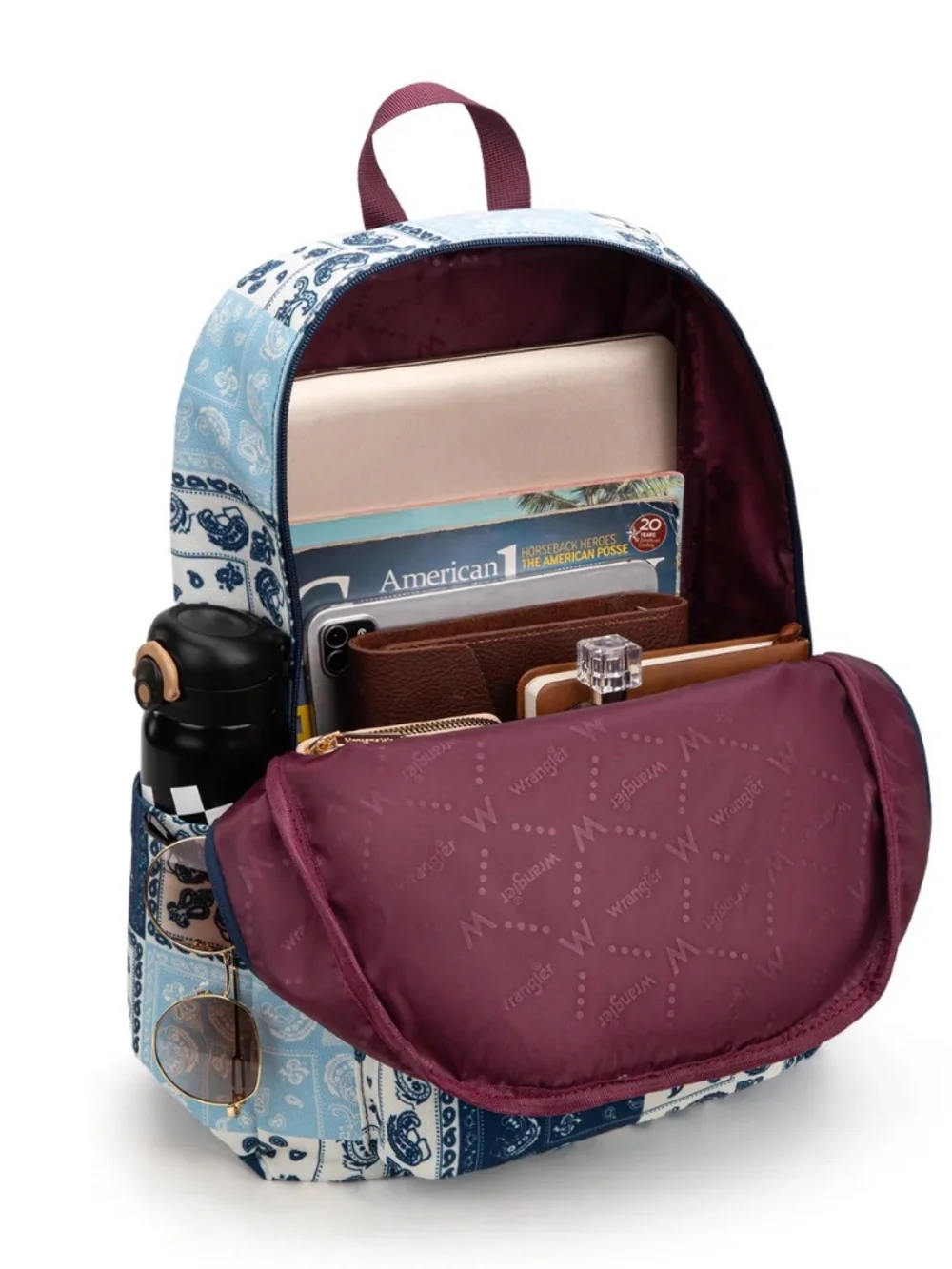Wrangler Paisley Print Backpack - Jean